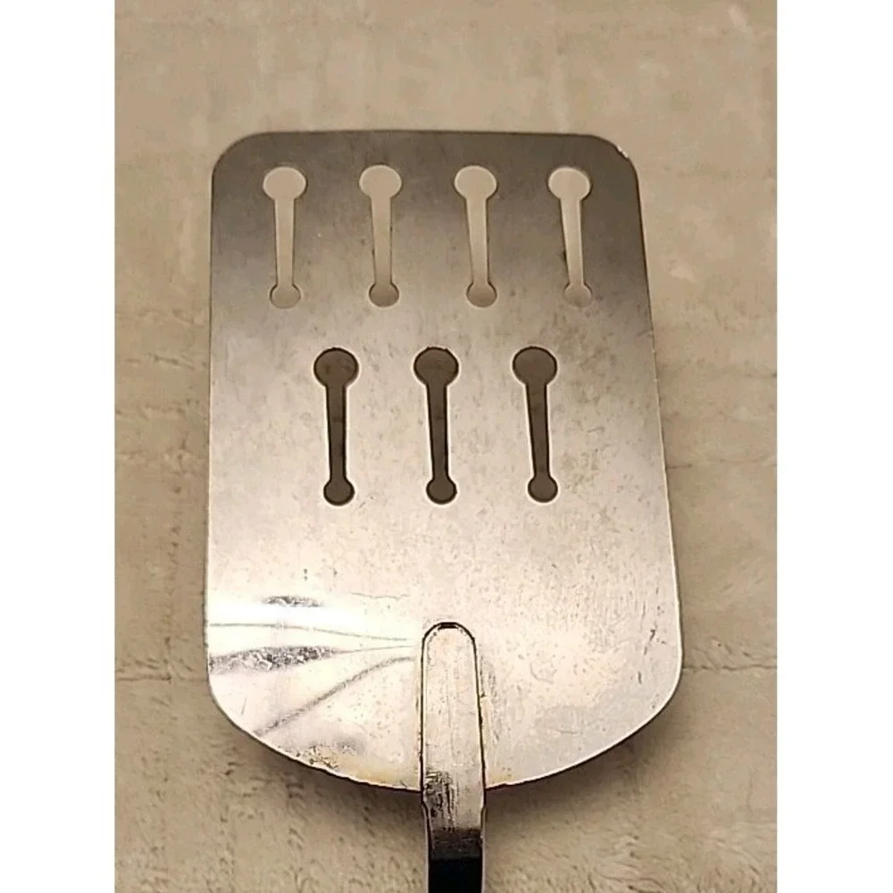 Ekco Slotted Spatula Spoon Stainless Tulip Design Vintage Kitchen‎ Utensil Lot 2